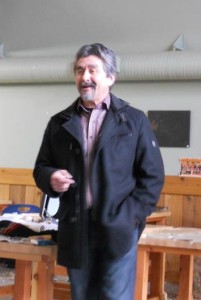 Roy Henry Vickers speaking to the class